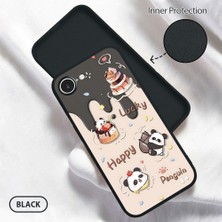 Ucuc iPhone 16E Uyumlu Iç Kadife Yüzey Kamera Koruması Anti-Darbe Silikon Kılıf