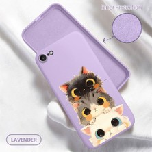 Ucuc iPhone 7/8/se 2020 2022 Uyumlu Iç Kadife Yüzey Kamera Koruması Anti-Darbe Silikon Kılıf
