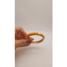 Tılsım Accesories Mineli Çocuk Kelepçe Bileklik Sarı 5.5 Cm.