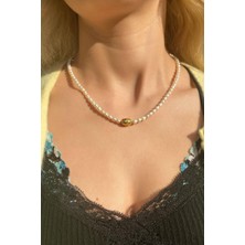Spossy Silver Jewelry Gerçek Inci Kolye