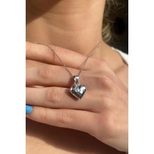 Spossy Silver Jewelry 1,2 cm Kalp Kolye