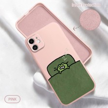 Ucuc iPhone 11 Uyumlu Iç Kadife Yüzey Kamera Koruması Anti-Darbe Silikon Kılıf