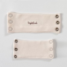 Tiny Lamb Bebek Bodysuit Uzatma Aparatı 2 Adet ( Kısa ve Uzun) Pamuk (9.5mm Çıtçıtlıdır)