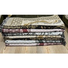 SHR Tasarım 25 Adet Karışık Renk Simli Seccade 200-220 Gram 70-110 cm Hac Umre Mevlüt Bohçalık Hediyelik