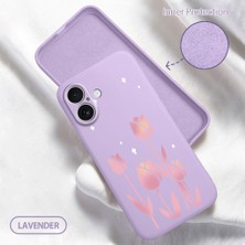 Ucuc iPhone 16 Uyumlu Iç Kadife Yüzey Kamera Koruması Anti-Darbe Silikon Kılıf