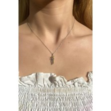 Spossy Silver Jewelry Sarılan Çift Kolye