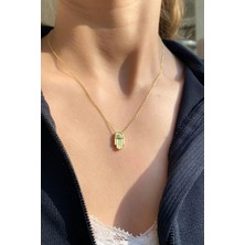 Spossy Silver Jewelry Fatma Ana Eli Kolye