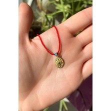 Spossy Silver Jewelry Ipli Güneş Şans Kolye