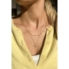 Spossy Silver Jewelry 2 Zincirli Yıldız Kolye
