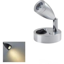 Shuivan Shuıvan LED Okuma Lambası Günışığı 12V 3W 200LM Kısa - Gümüş