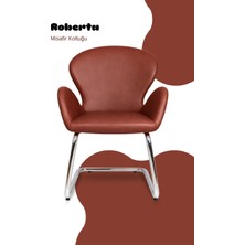 Bürocci Roberta Misafir Koltuğu - Kahverengi Deri - 2069J0121