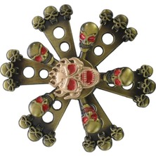 Als Metal Çift Katmanlı Stres Çarkı – Iki Yöne Dönen Premium Fidget Spinner, Uzun Süre Dönen Koleksiyonluk Model