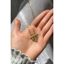 Spossy Silver Jewelry Büyük Boy Sembol Kolye