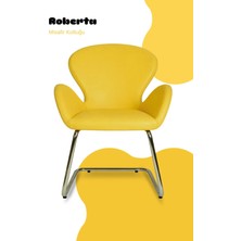 Bürocci Roberta Misafir Koltuğu - Sarı Deri - 2069J0113