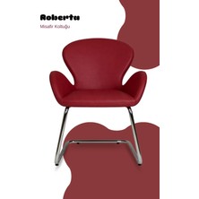 Bürocci Roberta Misafir Koltuğu - Bordo Deri - 2069J0102