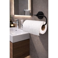 Sas Haus Yapışkanlı Siyah Solo Havluluk Duvar Tipi Delme Gerektirmez Havlu Askılığı S-110