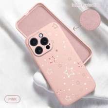 Ucuc iPhone 15 Pro Uyumlu Iç Kadife Yüzey Kamera Koruması Anti-Darbe Silikon Kılıf