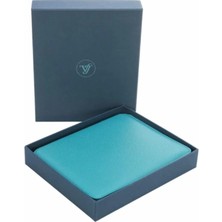 Elit Turkuaz Organizer Fermuarlı Kutulu Çizgili Defter