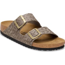 Birkenstock Bırkenstock Arızona Syn Leopard Çift Bantlı Kadın Terlik 1031941