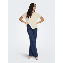 Only Onlmadison Hw Wide Rose Belt Kadın Jean Pantolon 15361153