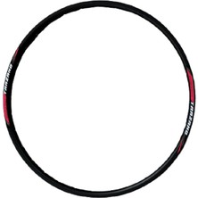 Güçlü Bisiklet Motosiklet 26 Jant Çemberi 32 Delik Disk Fren Uyumlu Yüzüklü Çift Kat Siyah