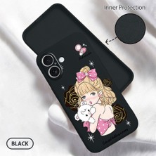 Ucuc iPhone 16 Uyumlu Iç Kadife Yüzey Kamera Koruması Anti-Darbe Silikon Kılıf