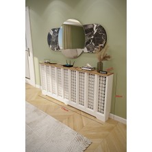 Bagax Ayasofya Model, Beyaz Üstü Çam Renk,iç Ölçü 176 cm Dış Ölçü 180 cm Petek Kaplama, Dresuar