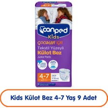 Canped Kids Külot Bez 4-7 Yaş 9 Adet