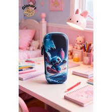 Glanart Stitch Kabartmalı Içi Fileli Kalem Kutusu Kalemlik 1 Adet