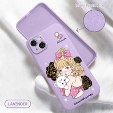 Ucuc iPhone 15 Plus Uyumlu Iç Kadife Yüzey Kamera Koruması Anti-Darbe Silikon Kılıf