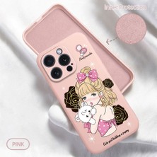 Ucuc iPhone 15 Pro Uyumlu Iç Kadife Yüzey Kamera Koruması Anti-Darbe Silikon Kılıf