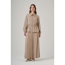 Nuss 1049 Cep Zımba Detay Pantolonlu Takım