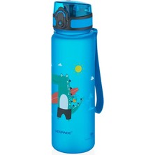 Uzspace Okul Su Matarası - Desenli - 500ML - Tritan Suluk Soft Touch