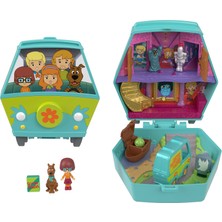 Polly Pocket™ Scooby Doo Mini Oyun Seti | Scooby Doo Ortaklığını Simgeleyen Scooby ve Velma, Oyuncak Araba JKC85
