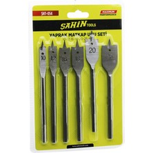 Pileli Store  6 Parça Tahta Ahşap Oyma Yaprak Matkap Ucu Seti