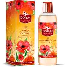 Doruk 400ml Dökme Amber Kolonyası 80 Derece Çiçek Kokusu ile Ferahlatıcı Etki
