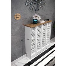 Bagax Pera Model,beyaz Üstü Çam Renk,iç Ölçü 76 cm Dış Ölçü 80 cm Petek Kaplama, Dresuar