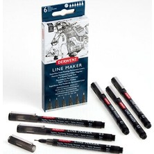 Derwent Teknik Çizim 6'lı Set Kalemler Renkli ve Ölçülerle Yetişkin Oyunları İçin