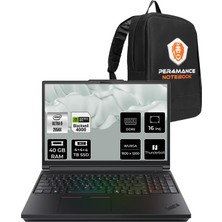 Lenovo Thinkpad P16 Gen 3 Intel Core Ultra 9 285HX 40GB 12TB SSD Rtx Pro 4000/16GB 16" Fhd+ 500NITS Fdos Taşınabilir Iş Istasyonu & Per4 Çanta 21RRS0LC00P335