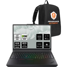 Lenovo Thinkpad P16 Gen 3 Intel Core Ultra 9 285HX 48GB 4tb+4tb SSD Rtx Pro 4000/16GB 16" Fhd+ 500NITS Fdos Taşınabilir Iş Istasyonu & Per4 Çanta 21RRS0LC00P341