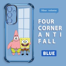 Ucuc Samsung Galaxy A16 Uyumlu Şeffaf Dört Köşe Kaplama Parlak Kenar Silikon Kılıf