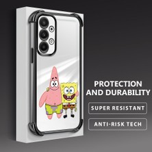 Ucuc Samsung Galaxy A23 Uyumlu Şeffaf Dört Köşe Kaplama Parlak Kenar Silikon Kılıf