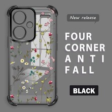 Ucuc Redmi Note 13 Pro Plus 5g Uyumlu Şeffaf Dört Köşe Kaplama Parlak Kenar Silikon Kılıf