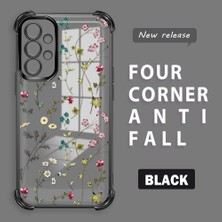 Ucuc Samsung Galaxy A73 Uyumlu Şeffaf Dört Köşe Kaplama Parlak Kenar Silikon Kılıf