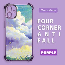 Ucuc Samsung Galaxy A06 Uyumlu Şeffaf Dört Köşe Kaplama Parlak Kenar Silikon Kılıf