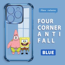 Ucuc Infinix Smart 8/8 Pro Uyumlu Şeffaf Dört Köşe Kaplama Parlak Kenar Silikon Kılıf