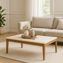 Fami Home | Cordoba Modern Orta Sehpa Ahşap Salon Sehpası