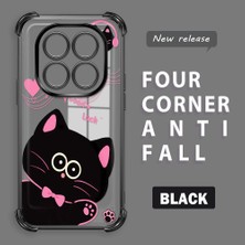 Ucuc Redmi Note 14 Pro 4g Uyumlu Şeffaf Dört Köşe Kaplama Parlak Kenar Silikon Kılıf