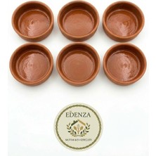Edenza 9 cm 6'lı Set Çömlek Güveç Kase Sufle Kabı Fırın Kase Güveç Kabı Sütlaçlık Kase