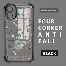 Ucuc Samsung Galaxy A04E Uyumlu Şeffaf Dört Köşe Kaplama Parlak Kenar Silikon Kılıf